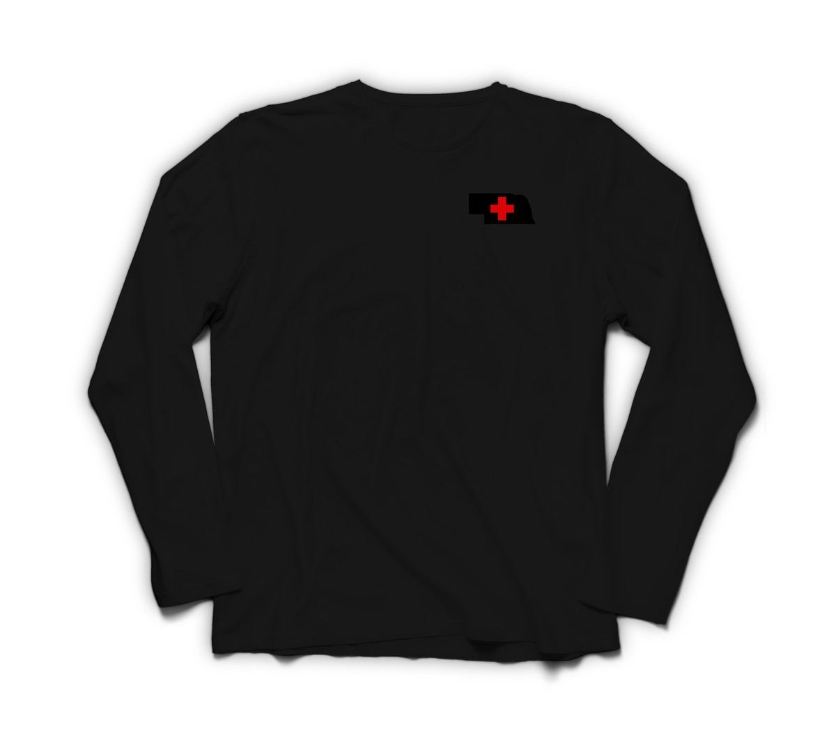 Highway MED Long Sleeve — Black, front