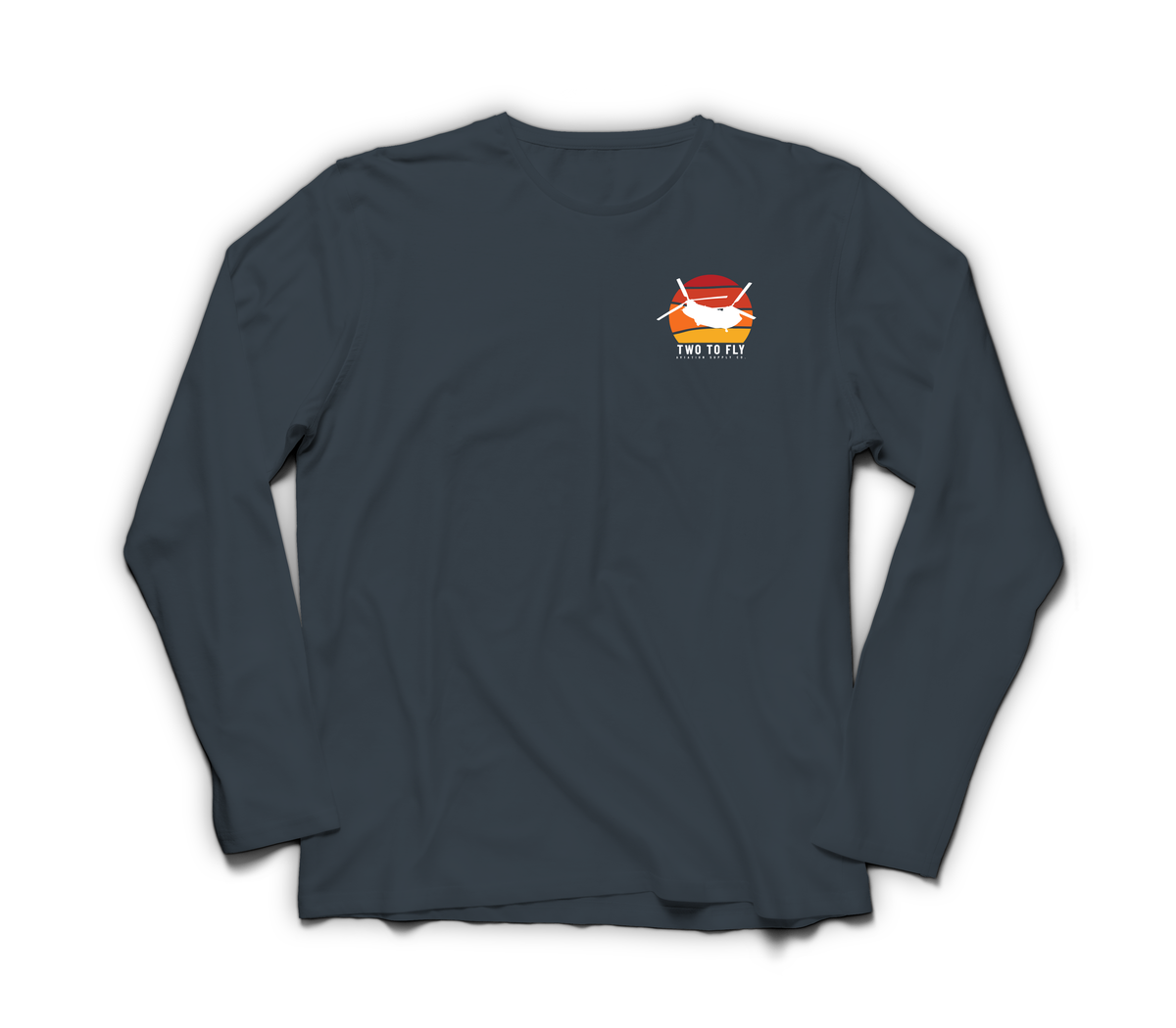 Hooker Fire Service Long Sleeve — Navy, front