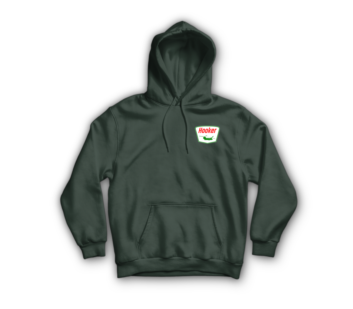 Hooker Service Hoodie — Forrest Green, front