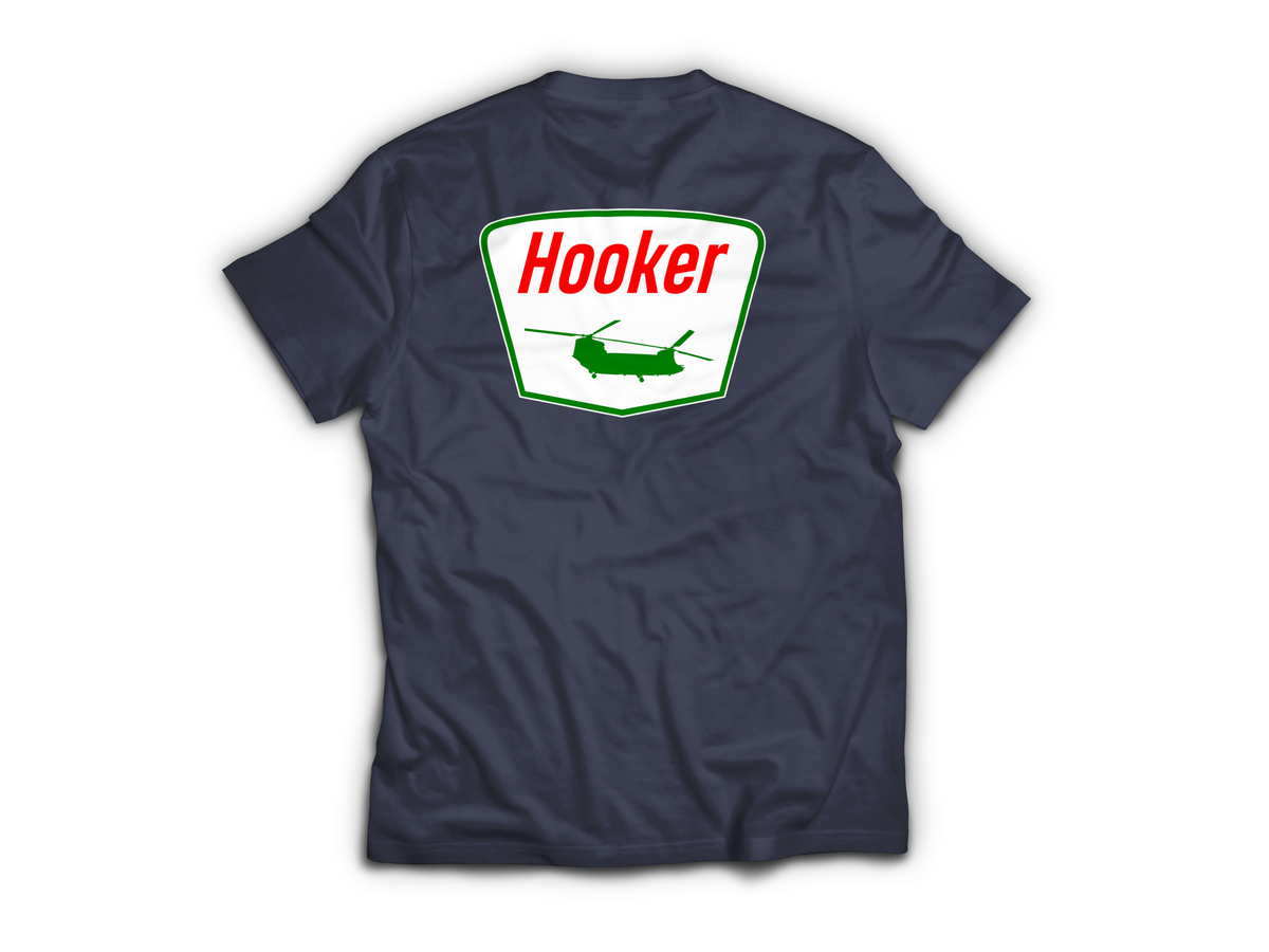 Hooker Service T-Shirt — Navy, back