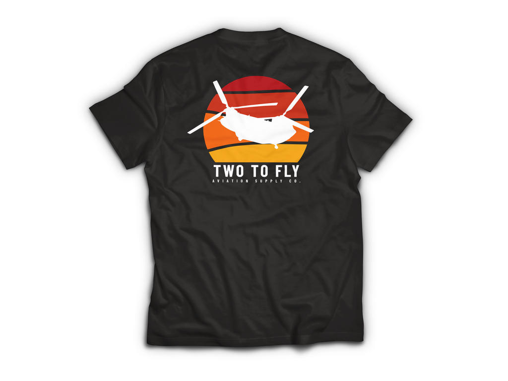 Hooker Sunset T-Shirt — Black, back