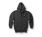 Hookers Zip Hoodie — Black, front