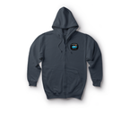 Hookers Zip Hoodie — Navy, front