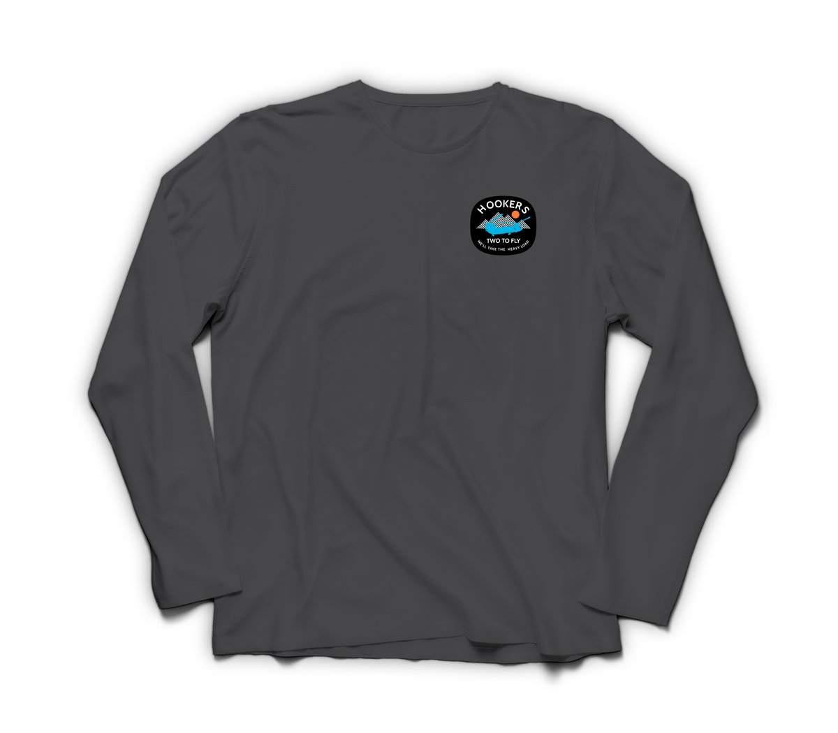 Hookers Long-Sleeve — Dark Heather, front
