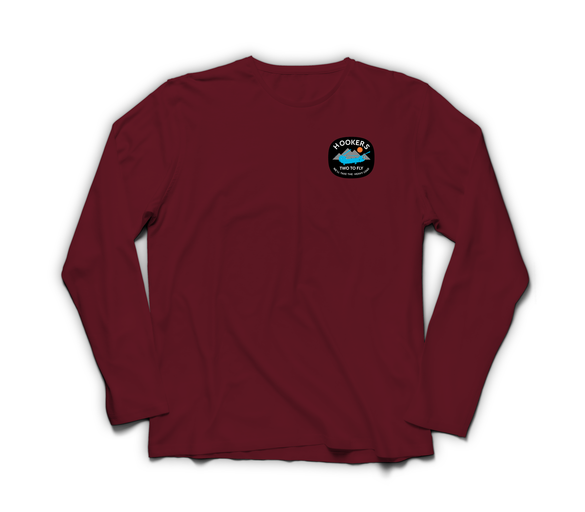 Hookers Long-Sleeve — Maroon, front
