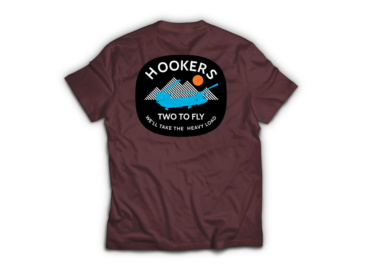 HOOKERS — Maroon, back