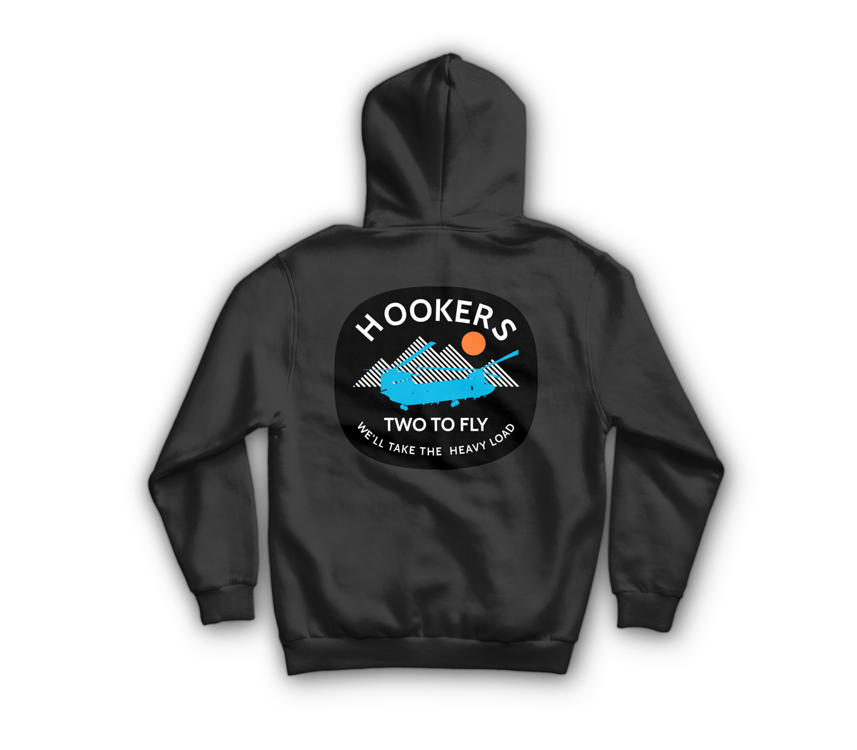 Hookers Hoodie — Black, back