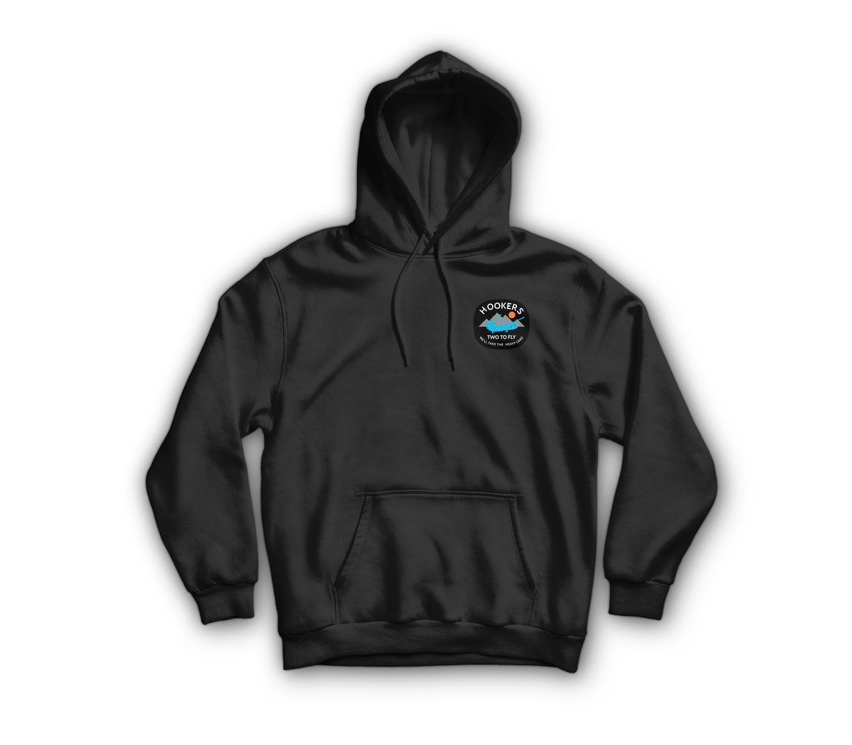 Hookers Hoodie — Black, front