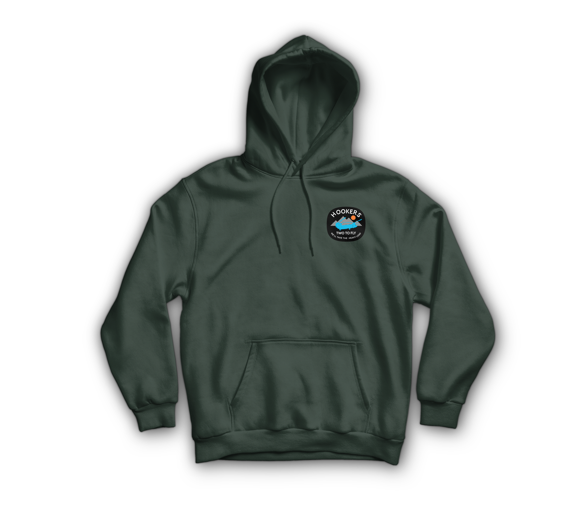 Hookers Hoodie — Forrest Green, front