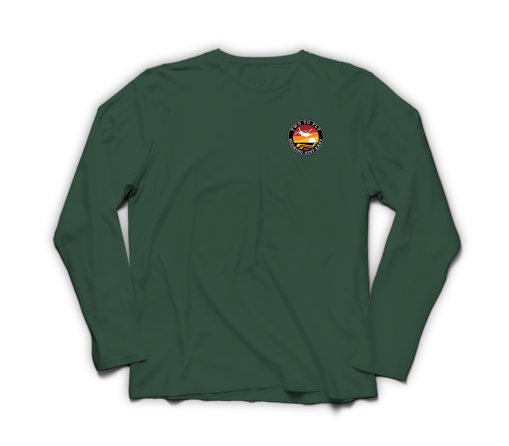 Hooking Ain't Easy Long-Sleeve — Forrest Green, front