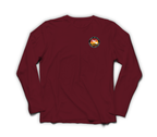 Hooking Ain't Easy Long-Sleeve — Maroon, front