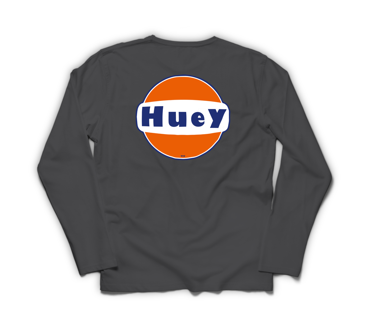 Huey Service Long Sleeve — Dark Heather, back