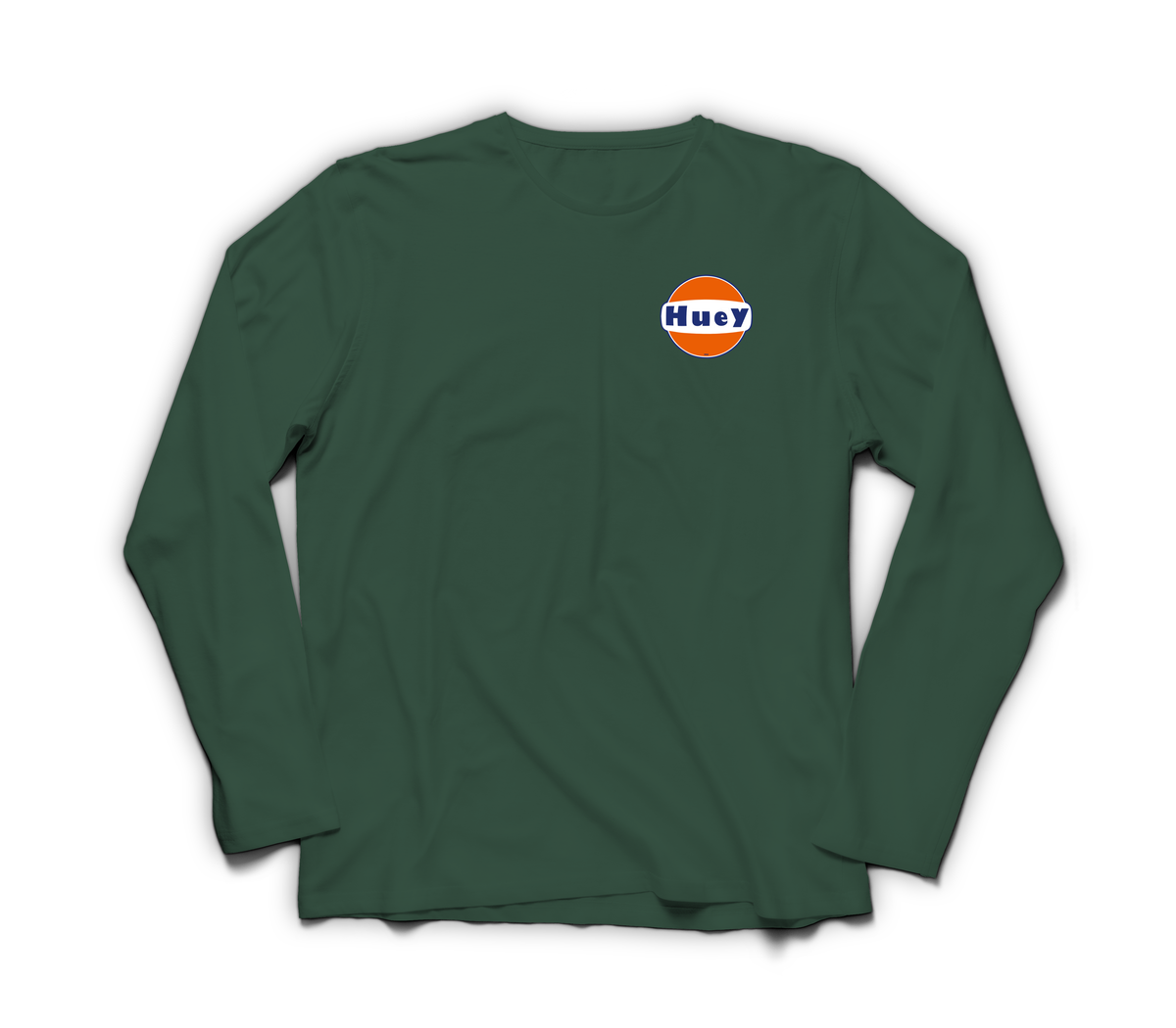 Huey Service Long Sleeve — Forrest Green, front
