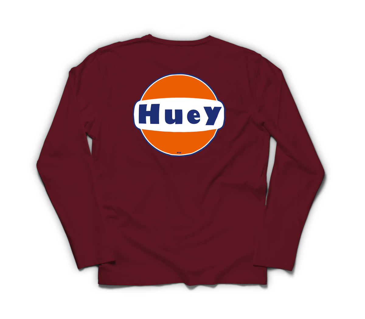 Huey Service Long Sleeve — Maroon, back