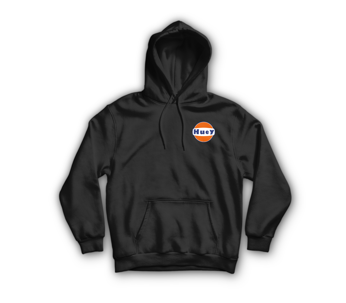 Huey Service Hoodie — Black, front