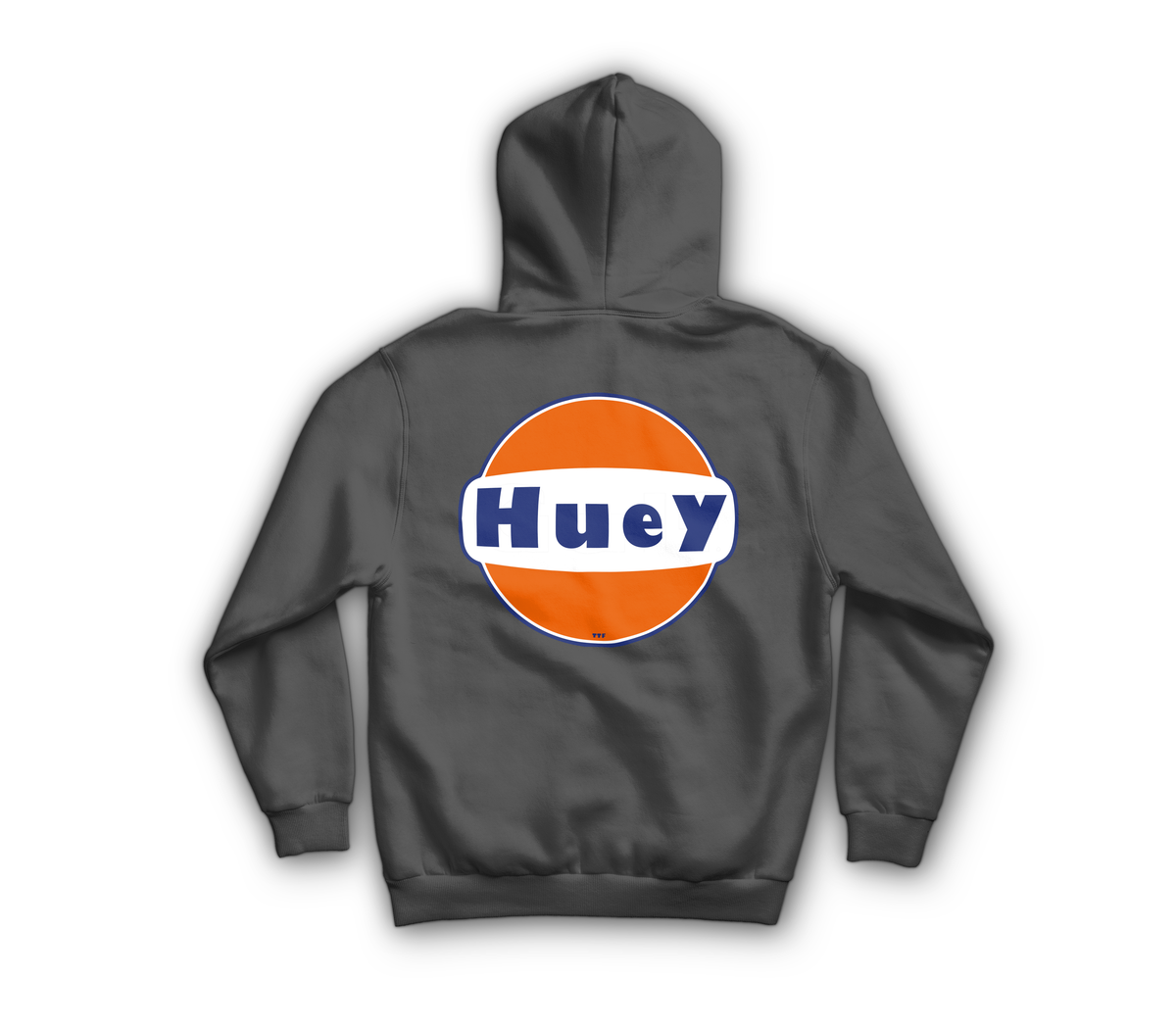 Huey Service Hoodie — Charcoal, back