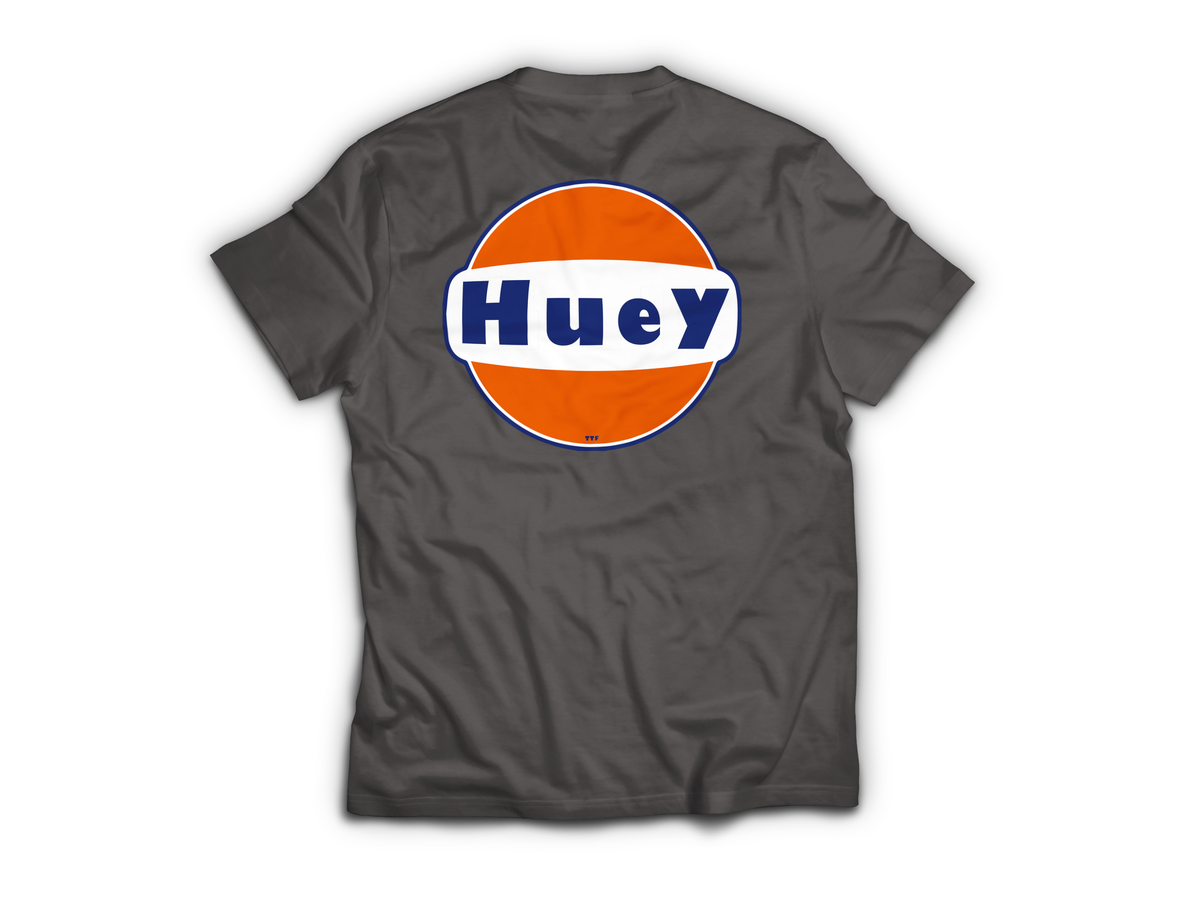 Huey Service T-Shirt — Charcoal, back