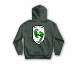 Jolly Green Rescue Hoodie — Forrest Green, back