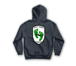 Jolly Green Rescue Hoodie — Navy, back