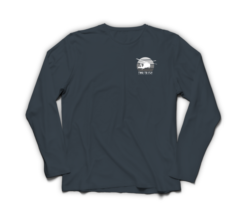 Late Night Hookups Long Sleeve — Navy, front