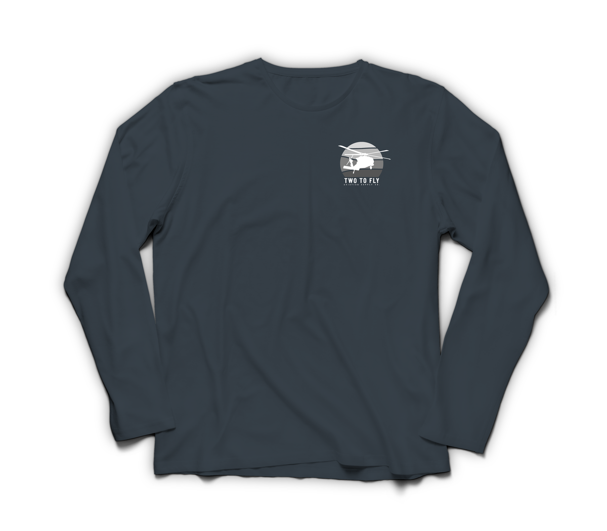 Late Night Hookups Long Sleeve — Navy, front