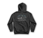Late Night Hookups Zip Hoodie — Black, back