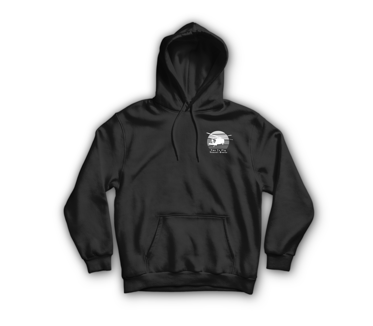 Life Tarot Card Hoodie — Black, front