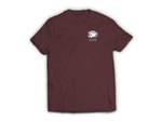 Life Tarot Card T-Shirt — Maroon, front