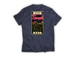 Life Tarot Card T-Shirt — Navy, back