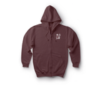 Lover's Zip Hoodie — Maroon, front