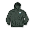 Low Level High Hate Hoodie — Forrest Green, front