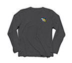 Magic Stallion Long Sleeve — Dark Heather, front