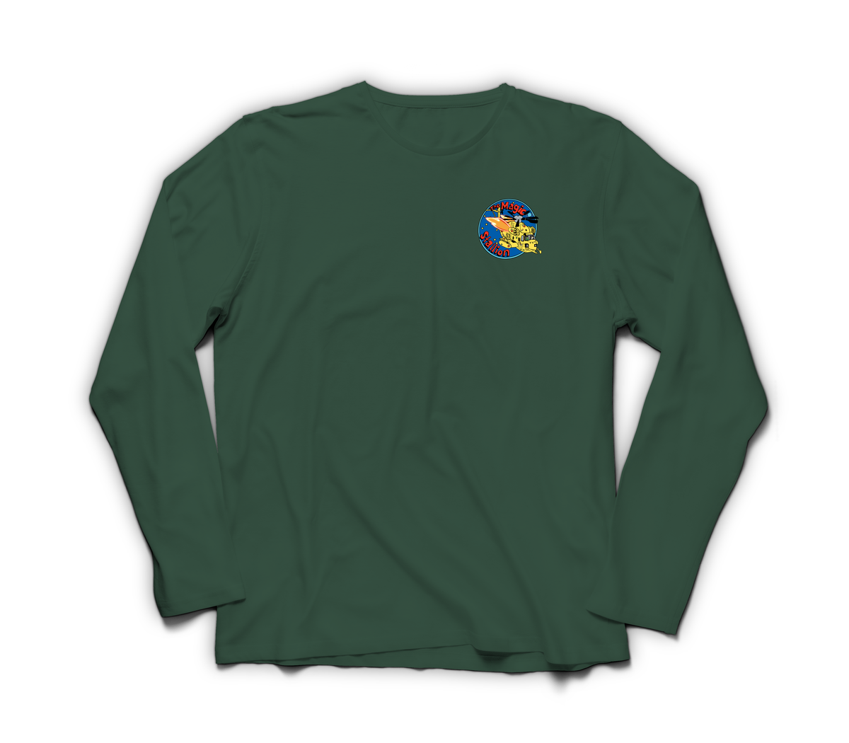 Magic Stallion Long Sleeve — Forrest Green, front