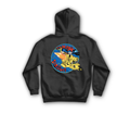 Magic Stallion Zip Hoodie — Black, back