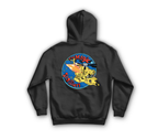 Magic Stallion Zip Hoodie — Black, back