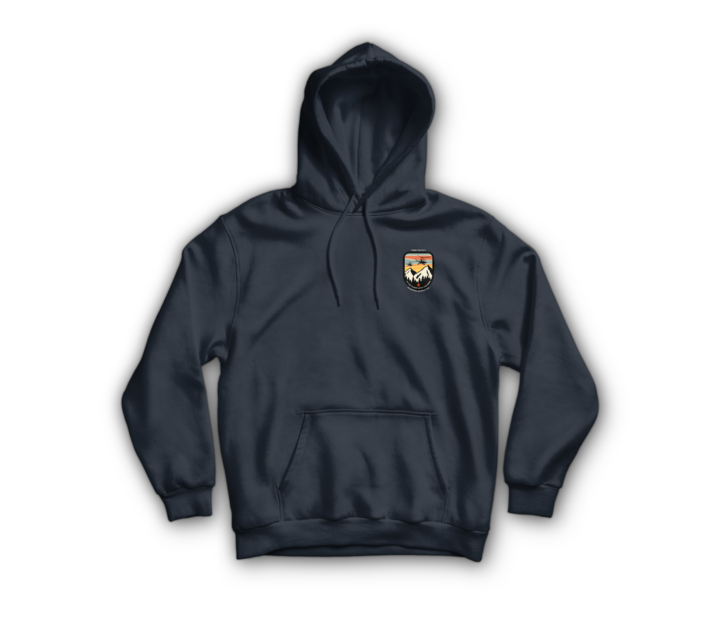 Mi-17 In The Clear Hoodie — Navy, front