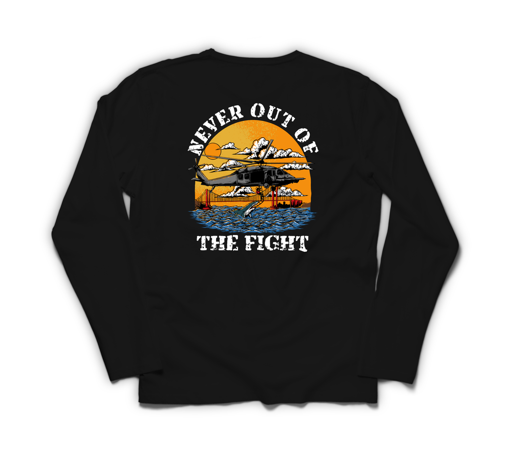 Never Out Long Sleeve — Black, back