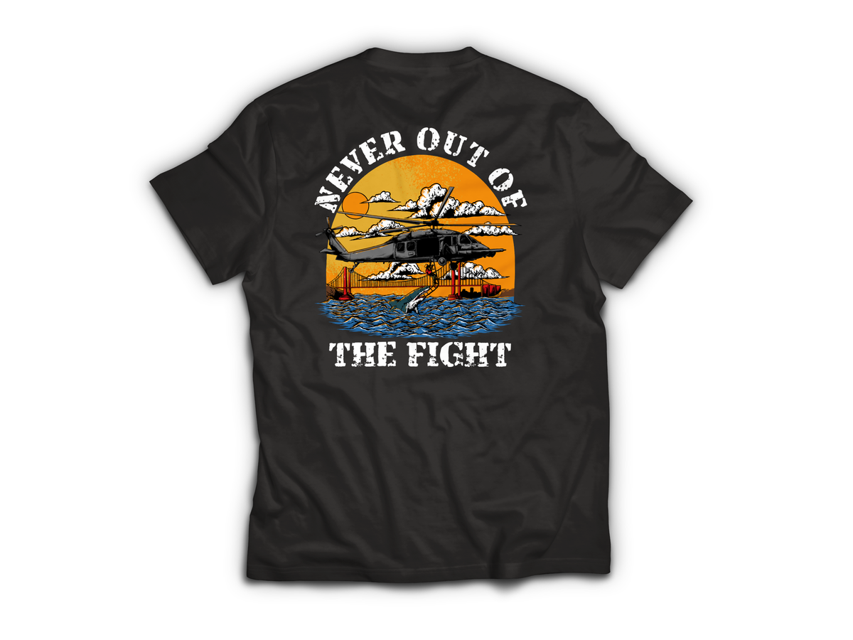 Never Out T-Shirt — Black, back