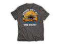 Never Out T-Shirt — Charcoal, back