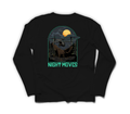 Night Moves Long Sleeve — Black, back