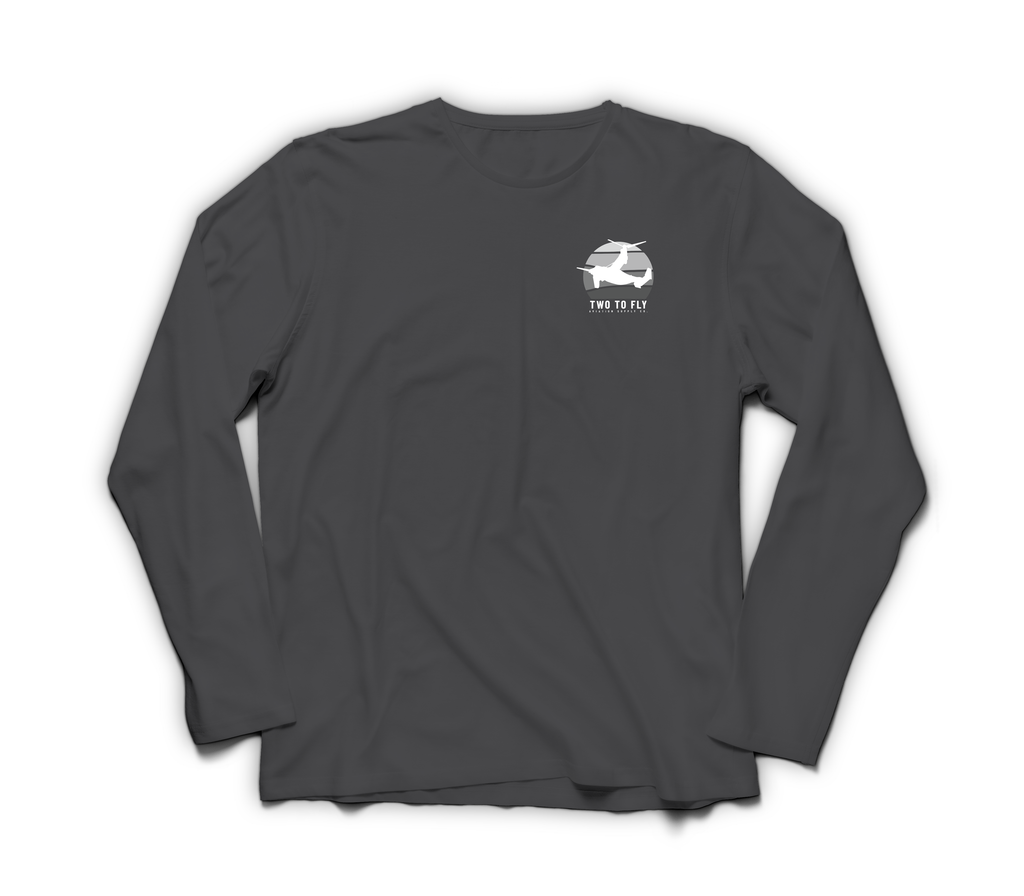 Night Moves Long Sleeve — Dark Heather, front