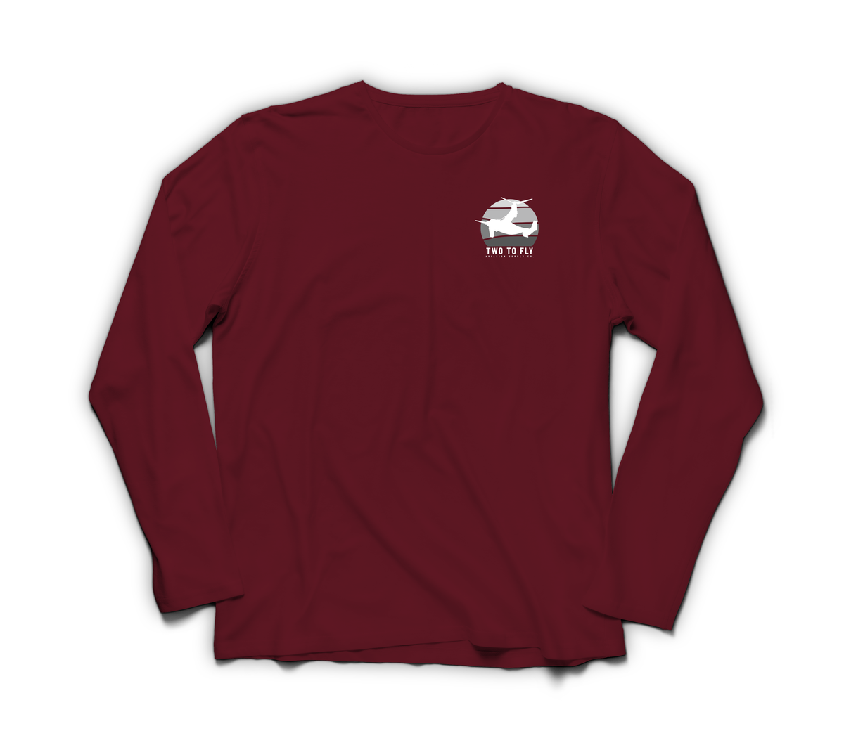 Night Moves Long Sleeve — Maroon, front