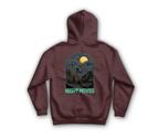 Night Moves Hoodie — Maroon, back