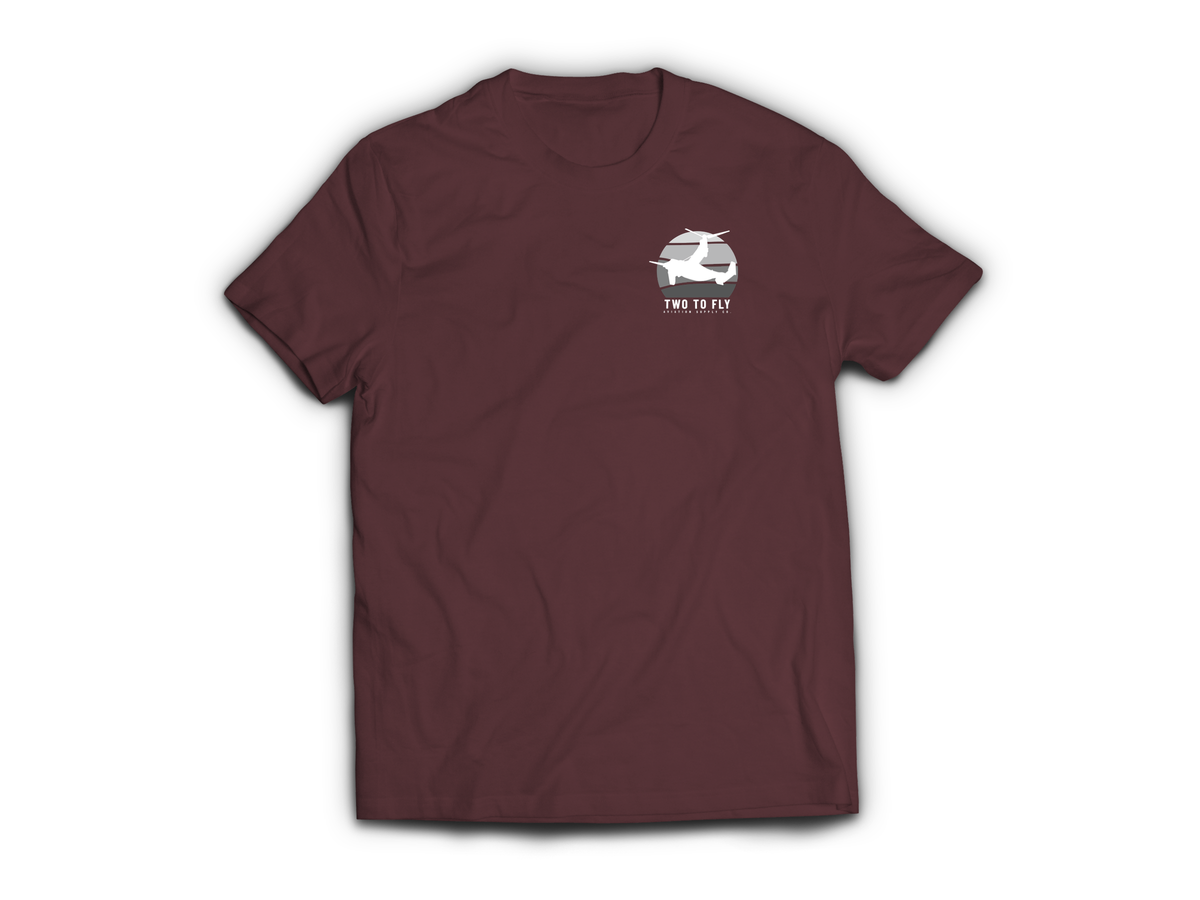 Night Moves T-Shirt — Maroon, front