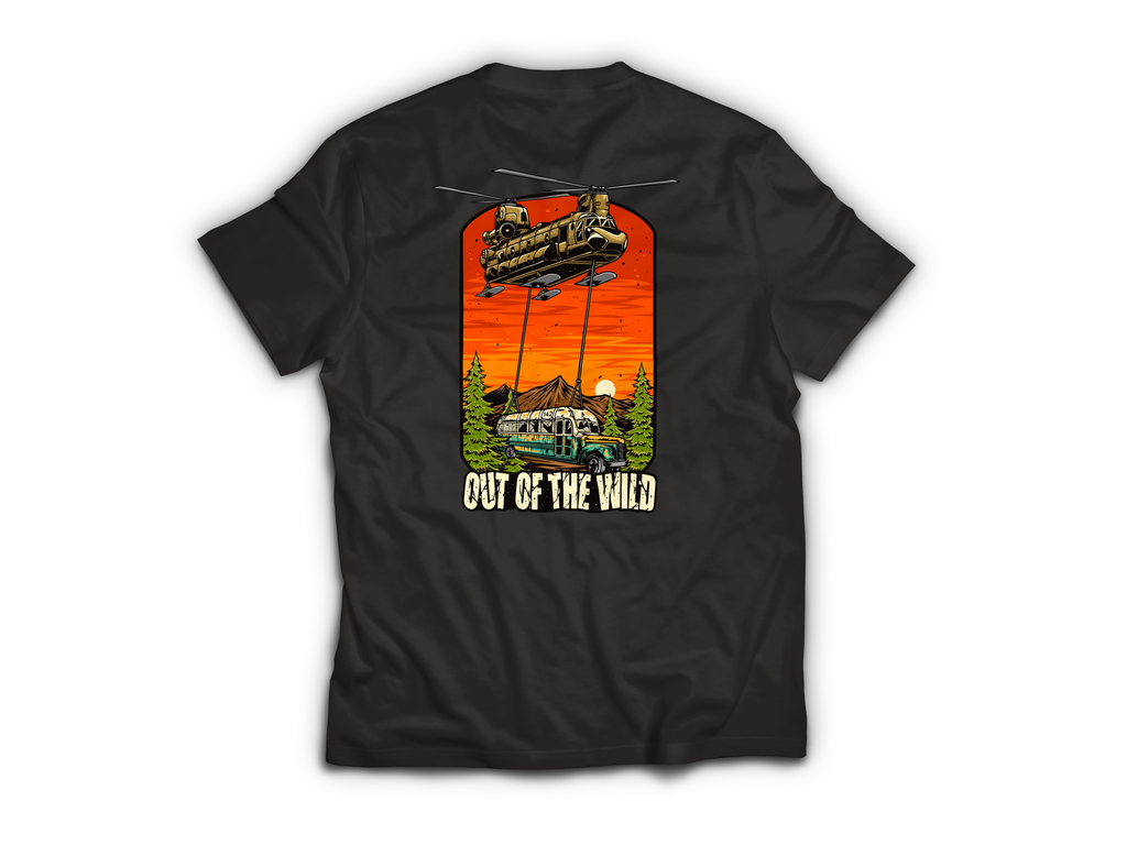 Out Of The Wild T-Shirt — Black, back