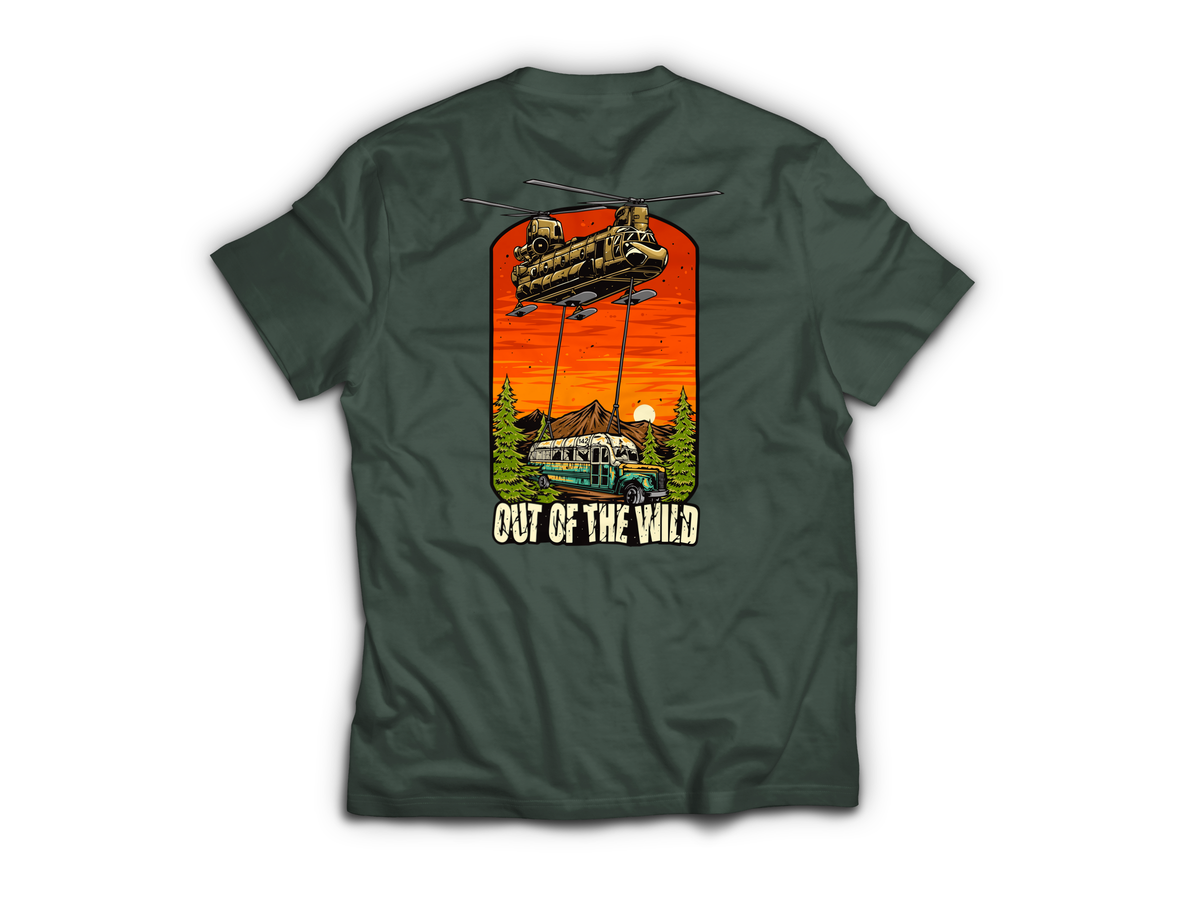 Out Of The Wild T-Shirt — Forrest Green, back