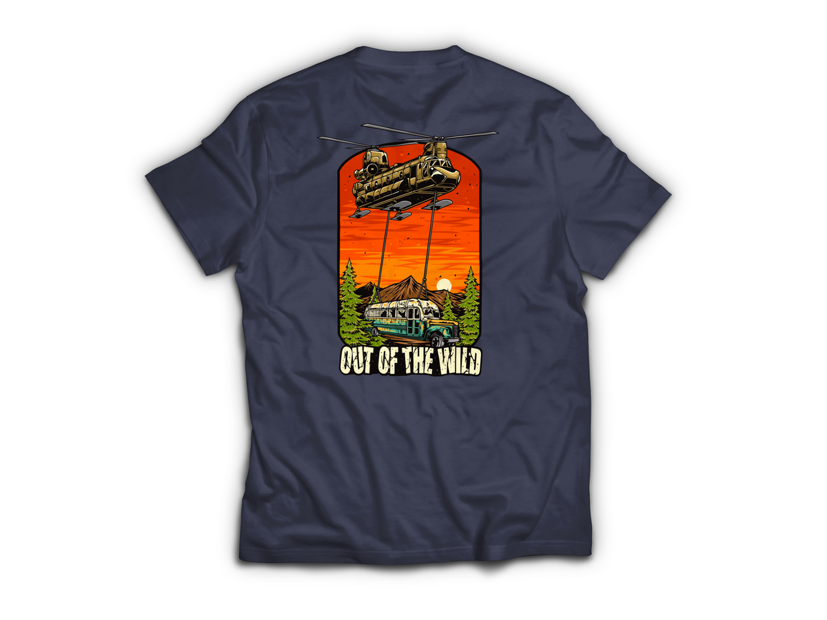 Out Of The Wild T-Shirt — Navy, back