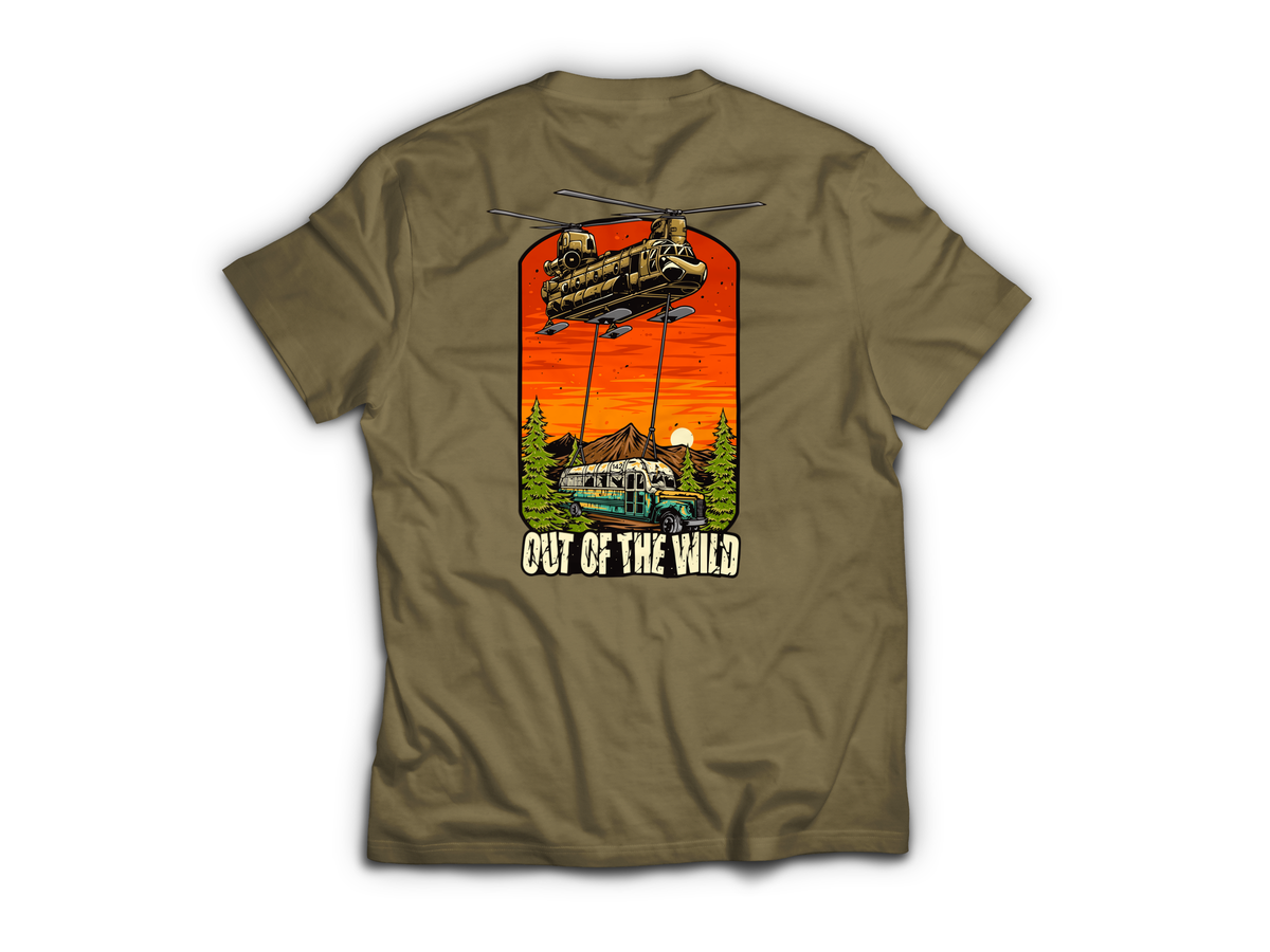Out Of The Wild T-Shirt — Tan499, back