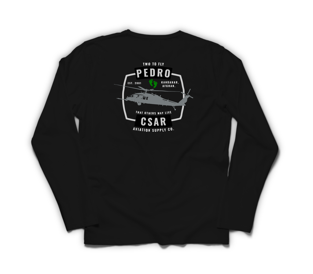 Pedro CSAR Long Sleeve — Black, back