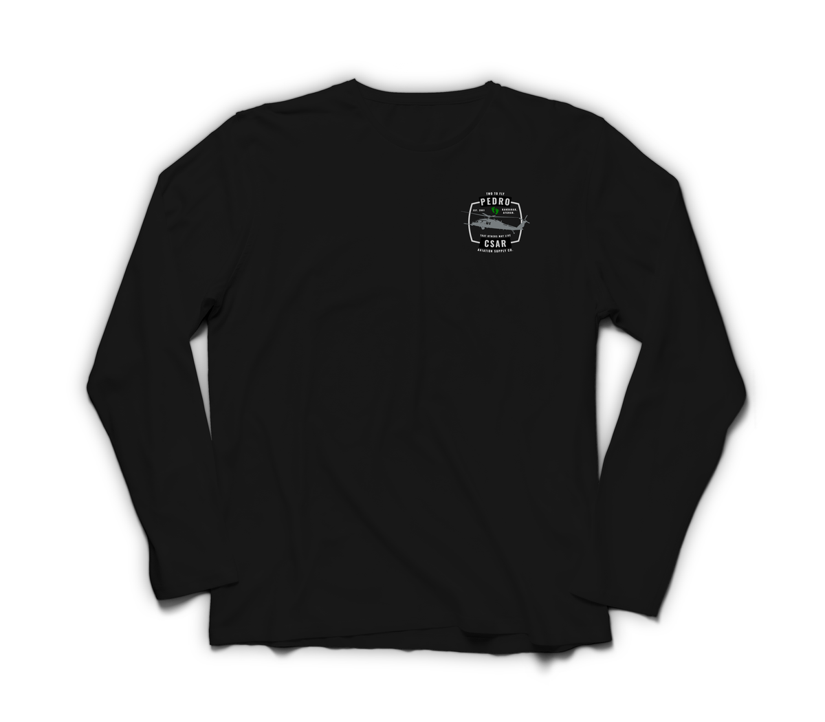 Pedro CSAR Long Sleeve — Black, front